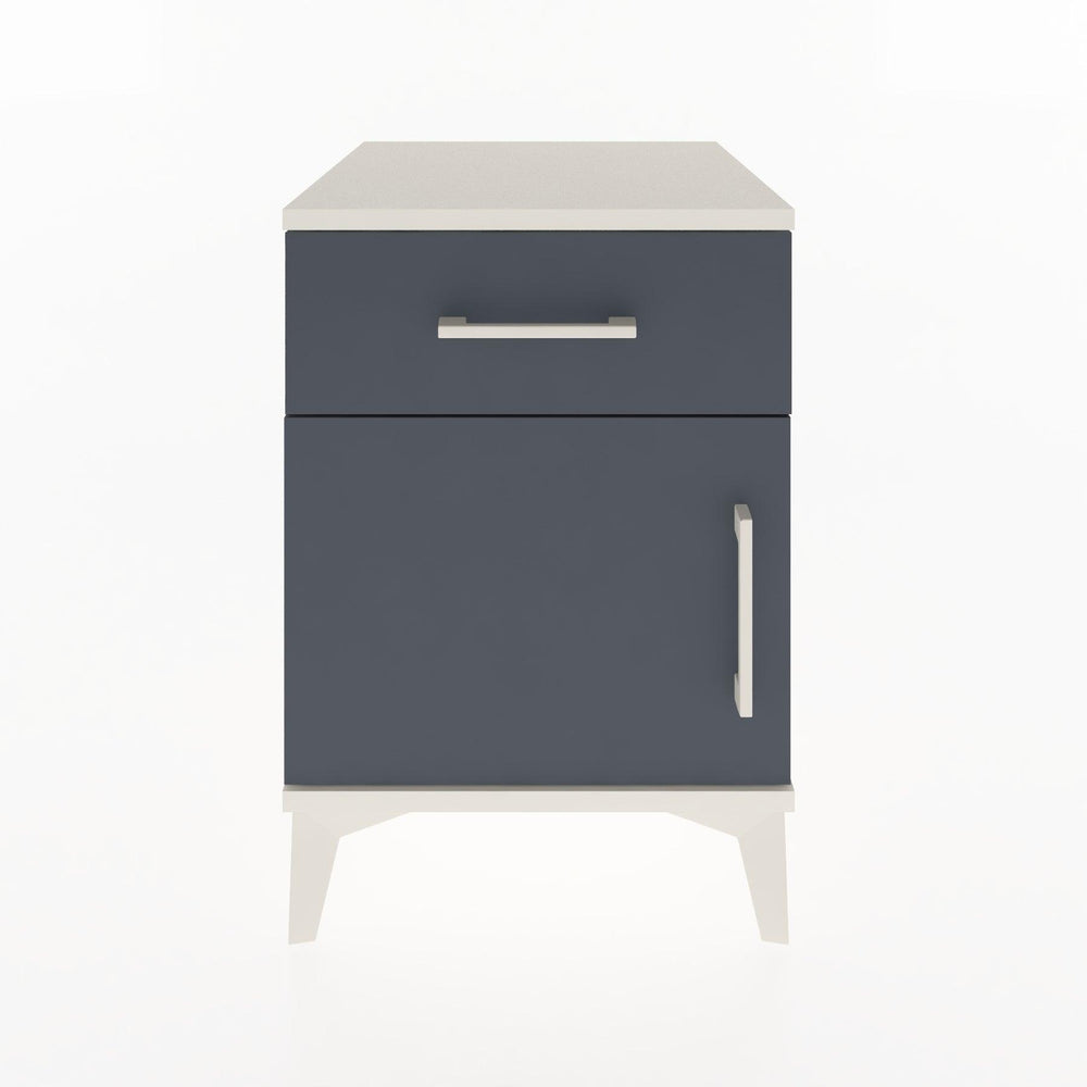 Woodntry Modular Nightstand Moonstone 44x44x52 cm with Cover and Drawer KC6-1