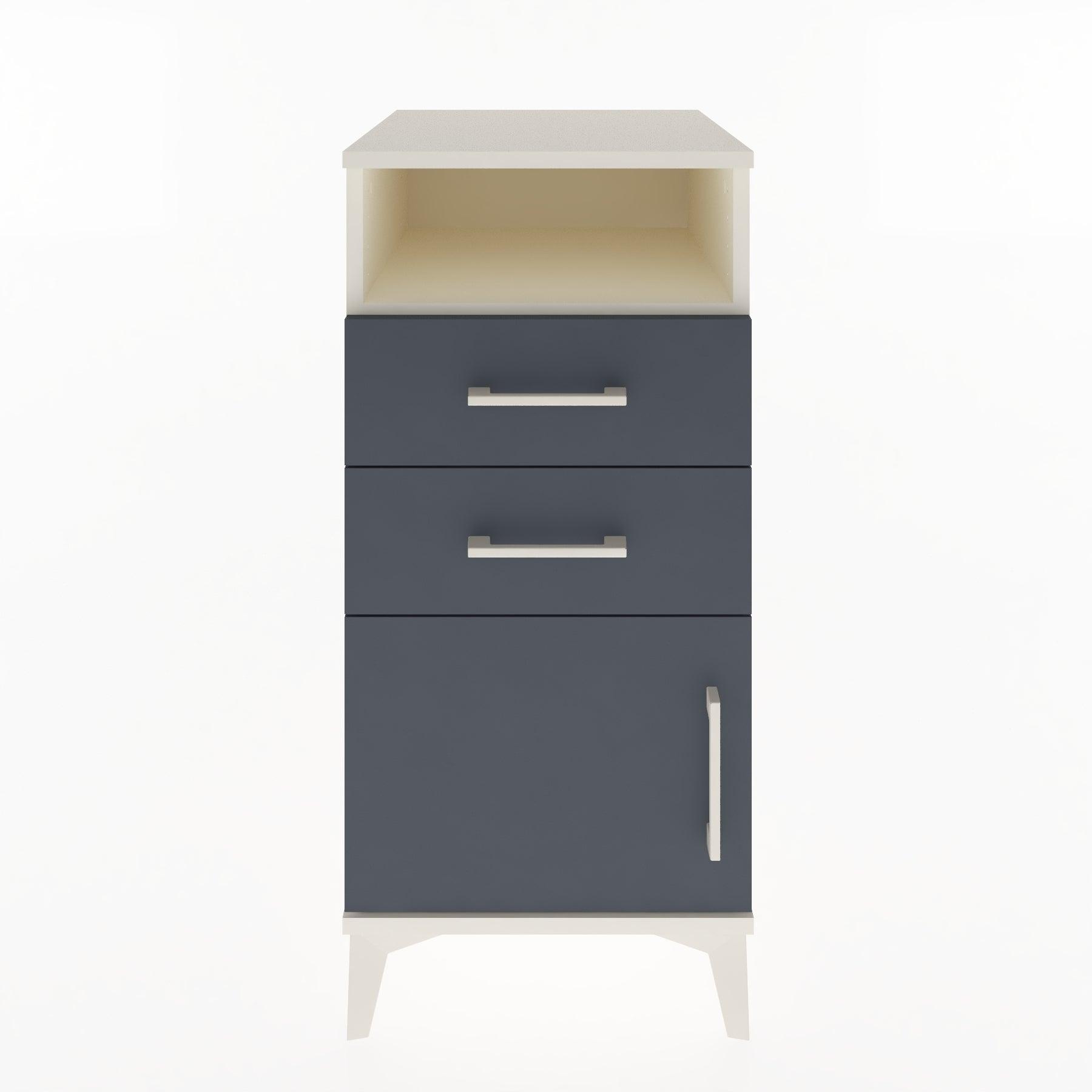 Woodntry Modular Nightstand Moonstone 44x44x84 cm Functional F50-1