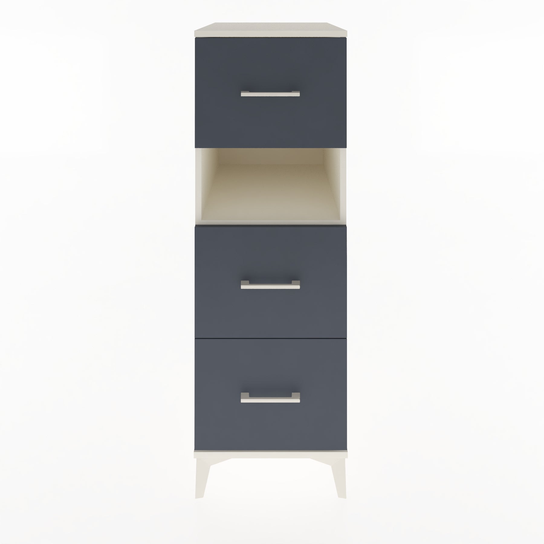 Woodntry Modular Cabinet Moonstone 44x59x122 cm with Drawers and Shelves CR106-1