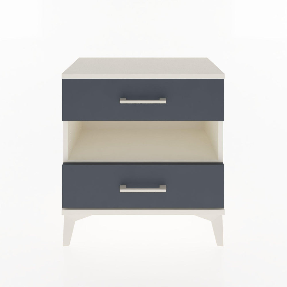Woodntry Modular Nightstand Moonstone 60x30x52 cm with Drawer and Shelf CR6-1
