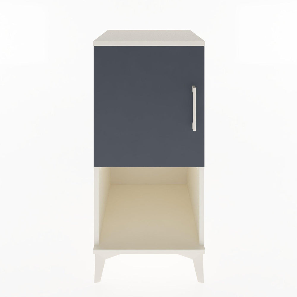 Woodntry Modüler Komodin Aytaşı 44x44x84 cm Kapaklı ve Raflı KR28-1