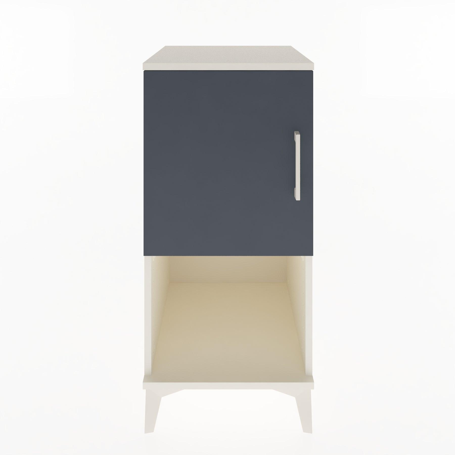Woodntry Modular Nightstand Moonstone 44x44x84 cm with Cover and Shelf KR28-1