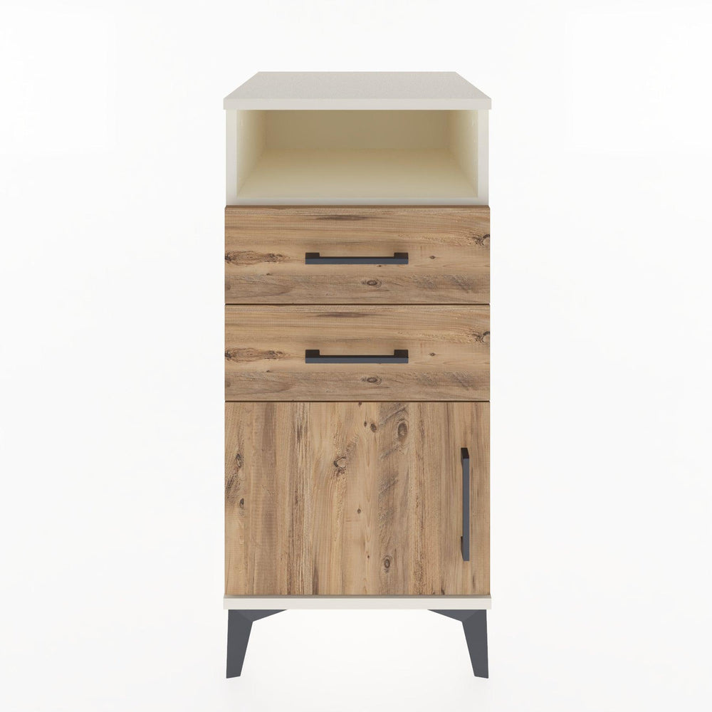 Woodntry Modüler Komodin Aytaşı 44x44x84 cm Fonksiyonel F50-1