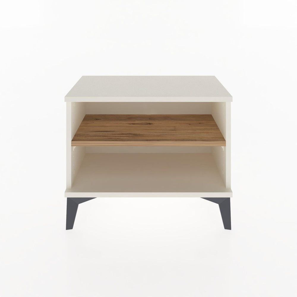 Woodntry Modular Nightstand Moonstone 60x30x36 cm with Shelf R6-1