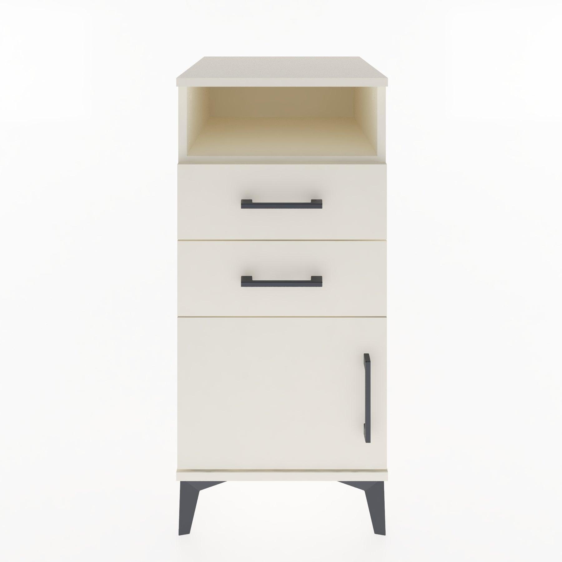Woodntry Modular Nightstand Moonstone 44x44x84 cm Functional F50-1
