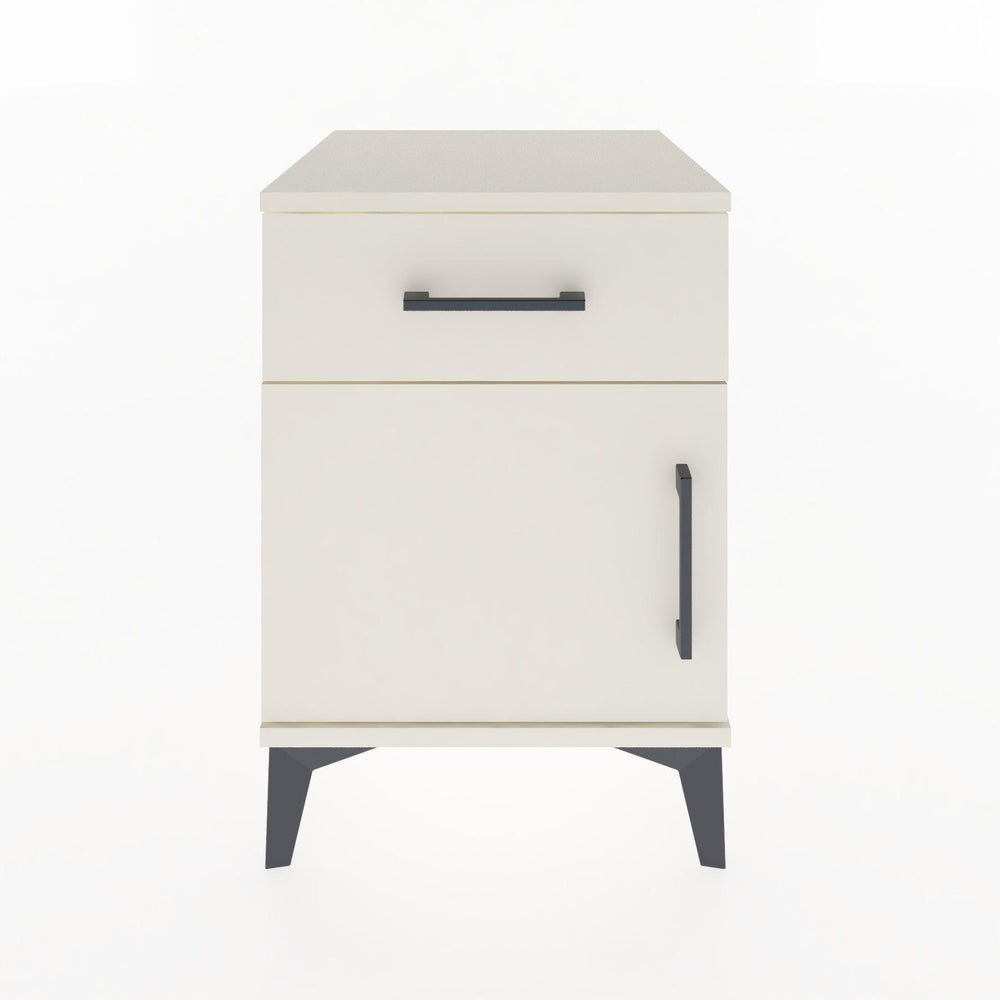 Woodntry Modular Nightstand Moonstone 44x44x52 cm with Cover and Drawer KC6-1