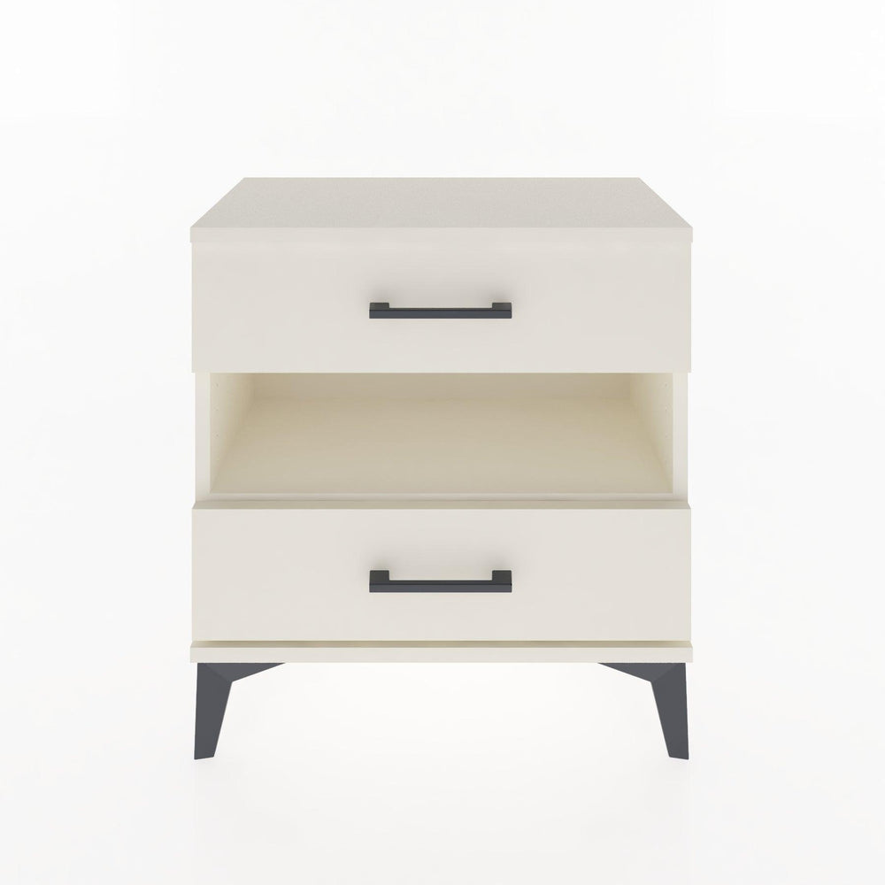 Woodntry Modular Nightstand Moonstone 60x30x52 cm with Drawer and Shelf CR6-1