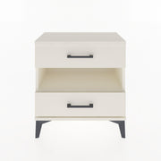 Woodntry Modular Nightstand Moonstone 60x30x52 cm with Drawer and Shelf CR6-1