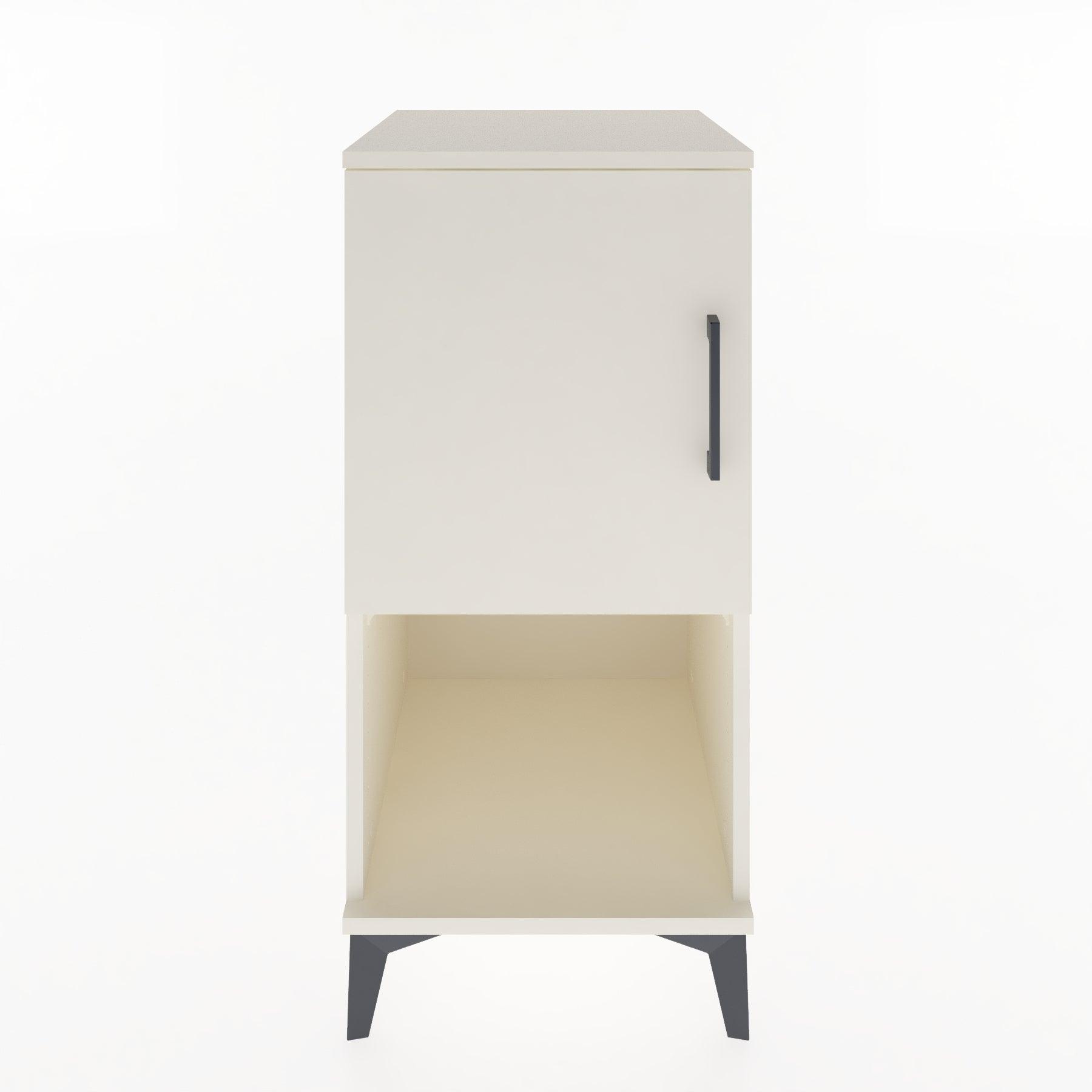 Woodntry Modular Nightstand Moonstone 44x44x84 cm with Cover and Shelf KR28-1