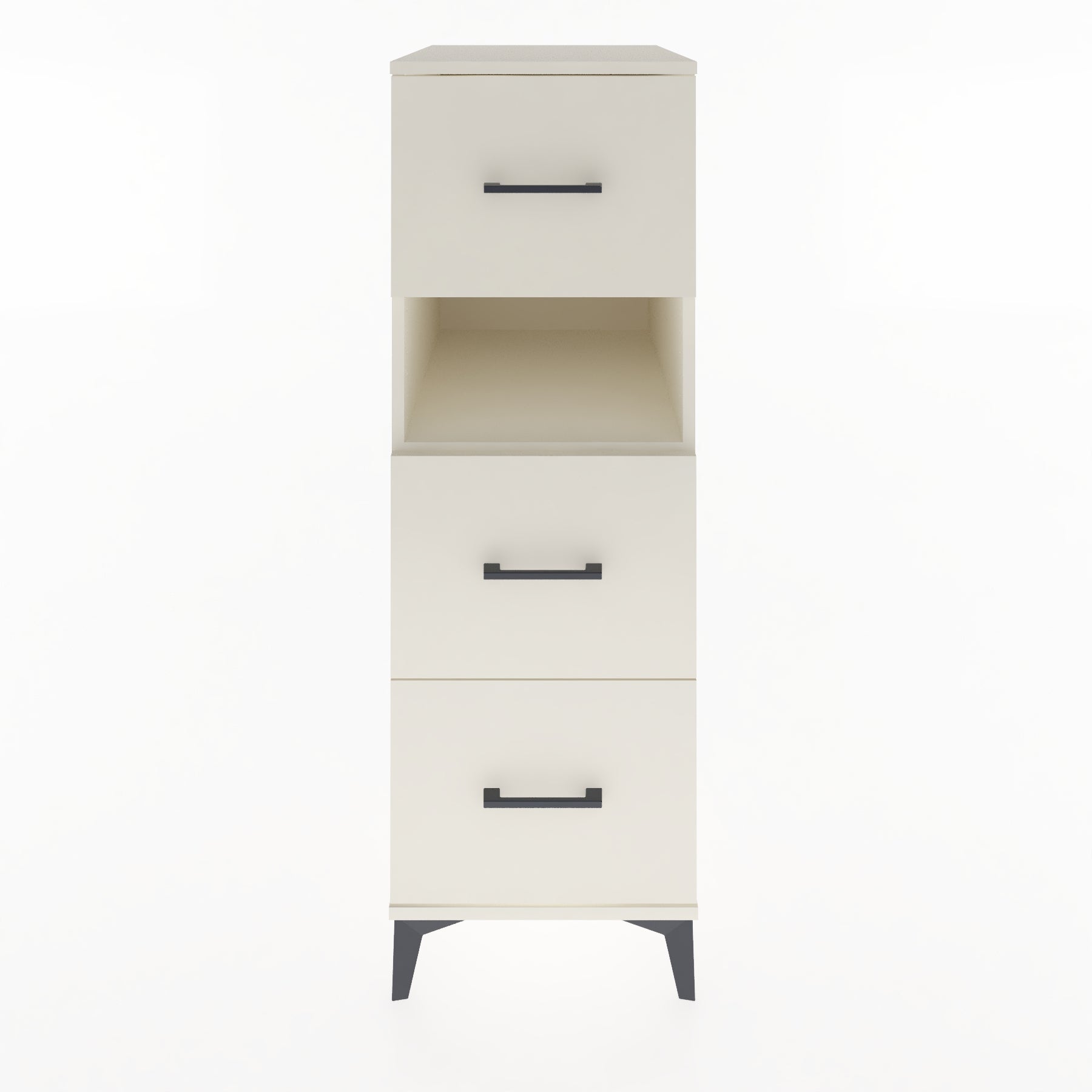 Woodntry Modular Cabinet Moonstone 44x59x122 cm with Drawers and Shelves CR106-1