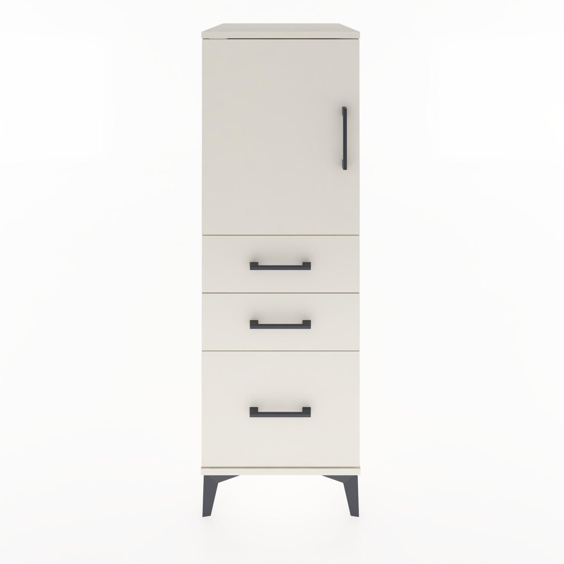 Woodntry Modüler Dolap Aytaşı 44x59x122 cm Kapaklı ve Çekmeceli KC6-1