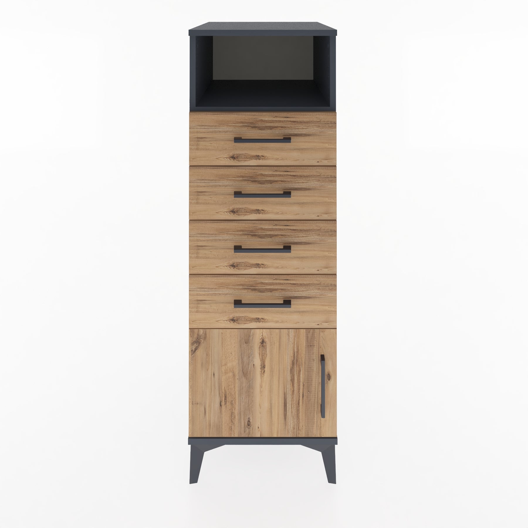 Woodntry Modular Cabinet Anthracite 44x59x122 cm Functional F56-2