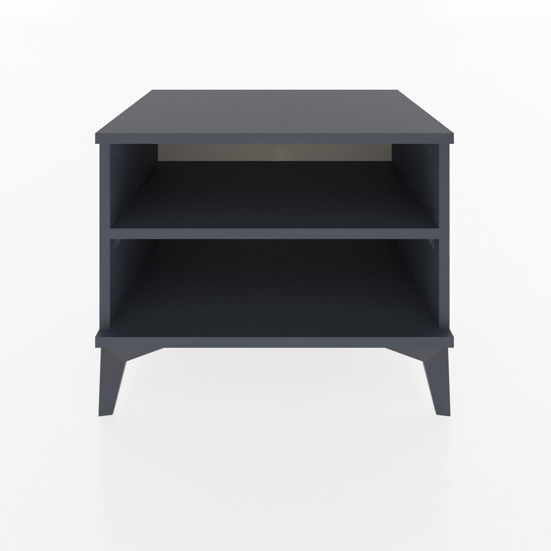 Woodntry Modular Nightstand Anthracite 60x44x68 cm with Shelf R6-2