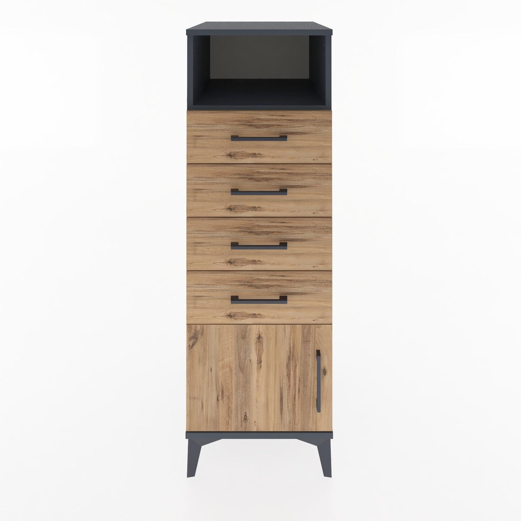 Woodntry Modular Cabinet Anthracite 44x30x122 cm Functional F56-2