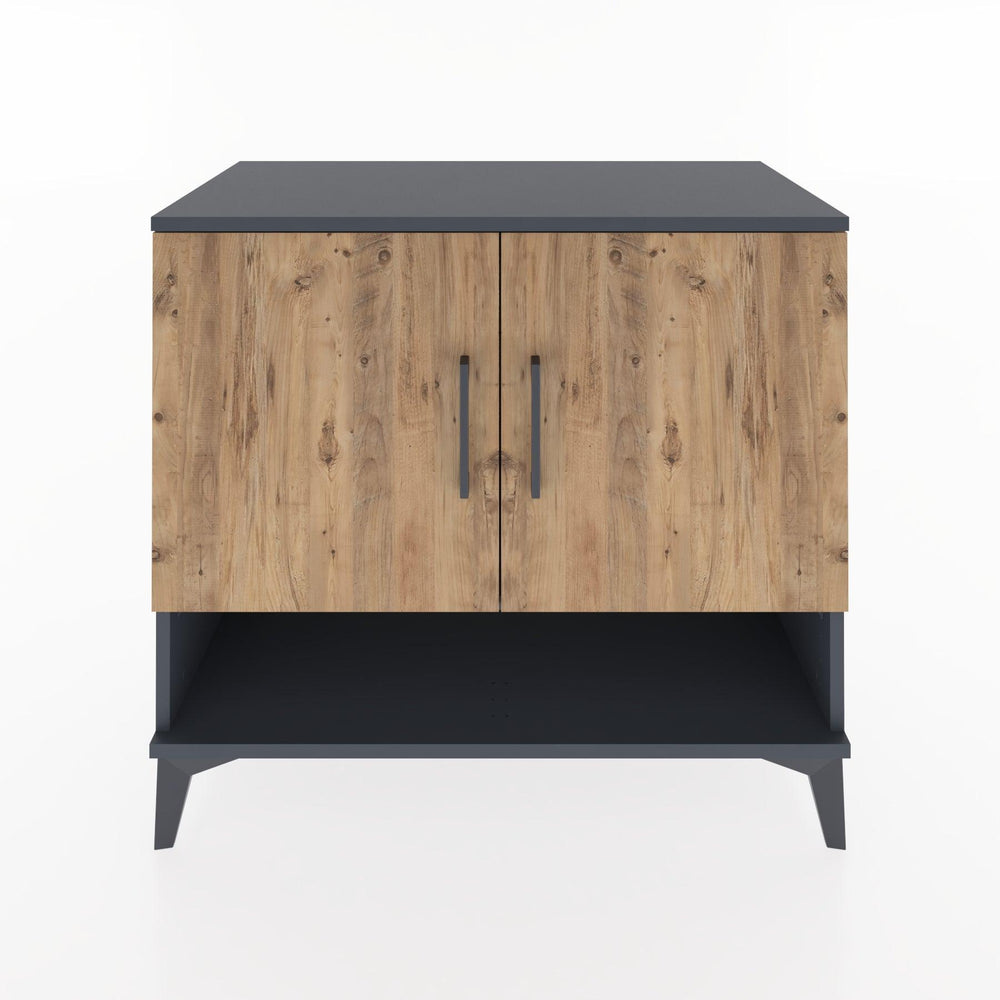 Woodntry Modular Dresser Anthracite 88x44x68 cm with Cover and Shelf KR6-2