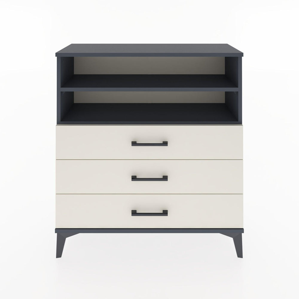 Woodntry Modular Dresser Anthracite 88x30x84 cm with Drawers and Shelves CR6-2