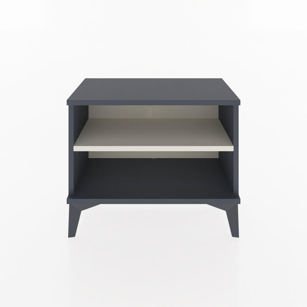 Woodntry Modular Nightstand Anthracite 60x30x36 cm with Shelf R6-2
