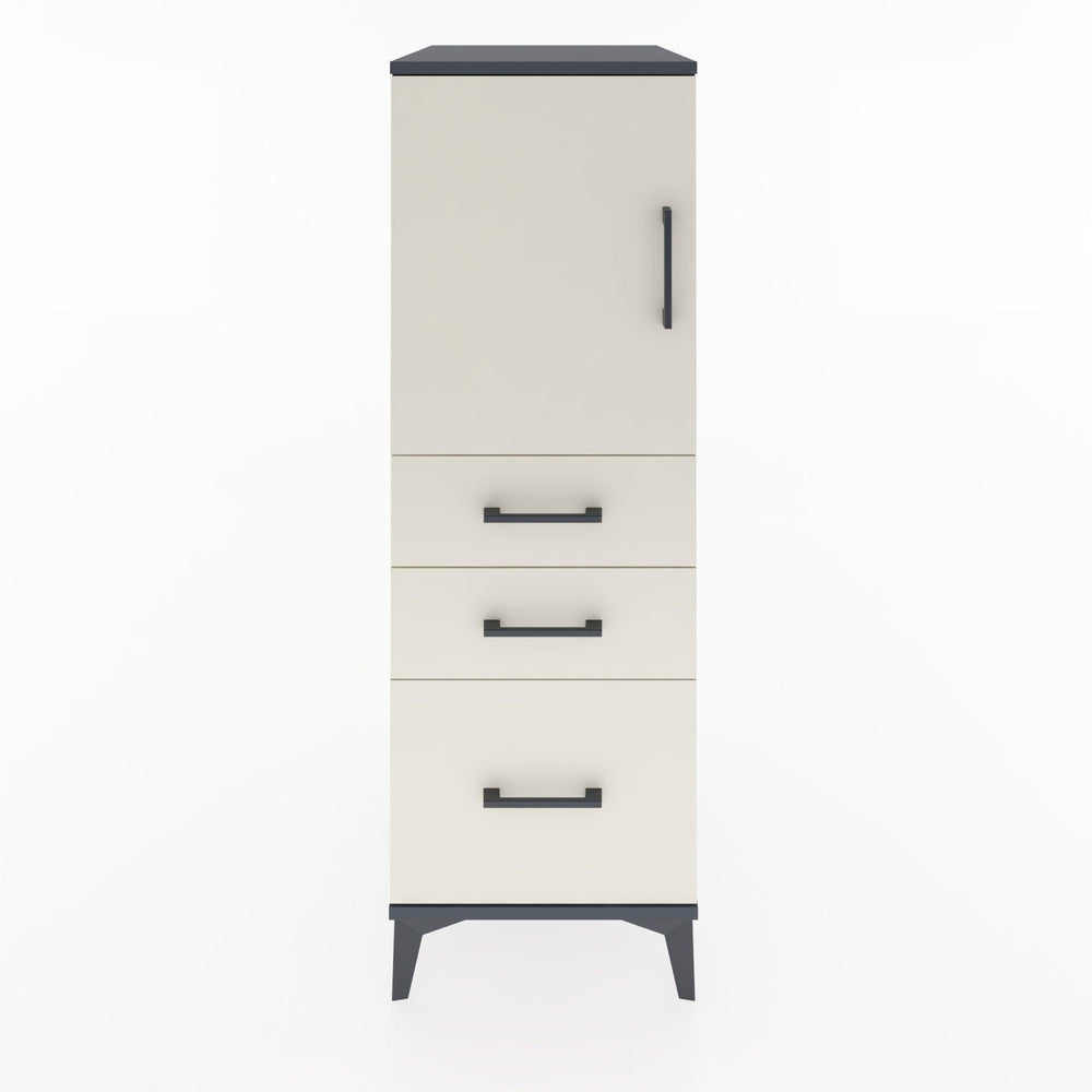 Woodntry Modular Cabinet Anthracite 44x59x122 cm with Doors and Drawers KC6-2