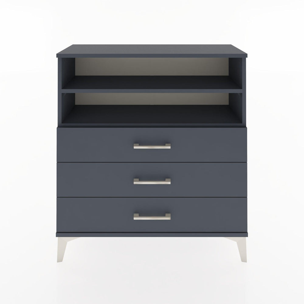Woodntry Modular Dresser Anthracite 88x30x84 cm with Drawers and Shelves CR6-2