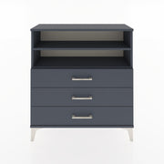 Woodntry Modular Dresser Anthracite 88x30x84 cm with Drawers and Shelves CR6-2
