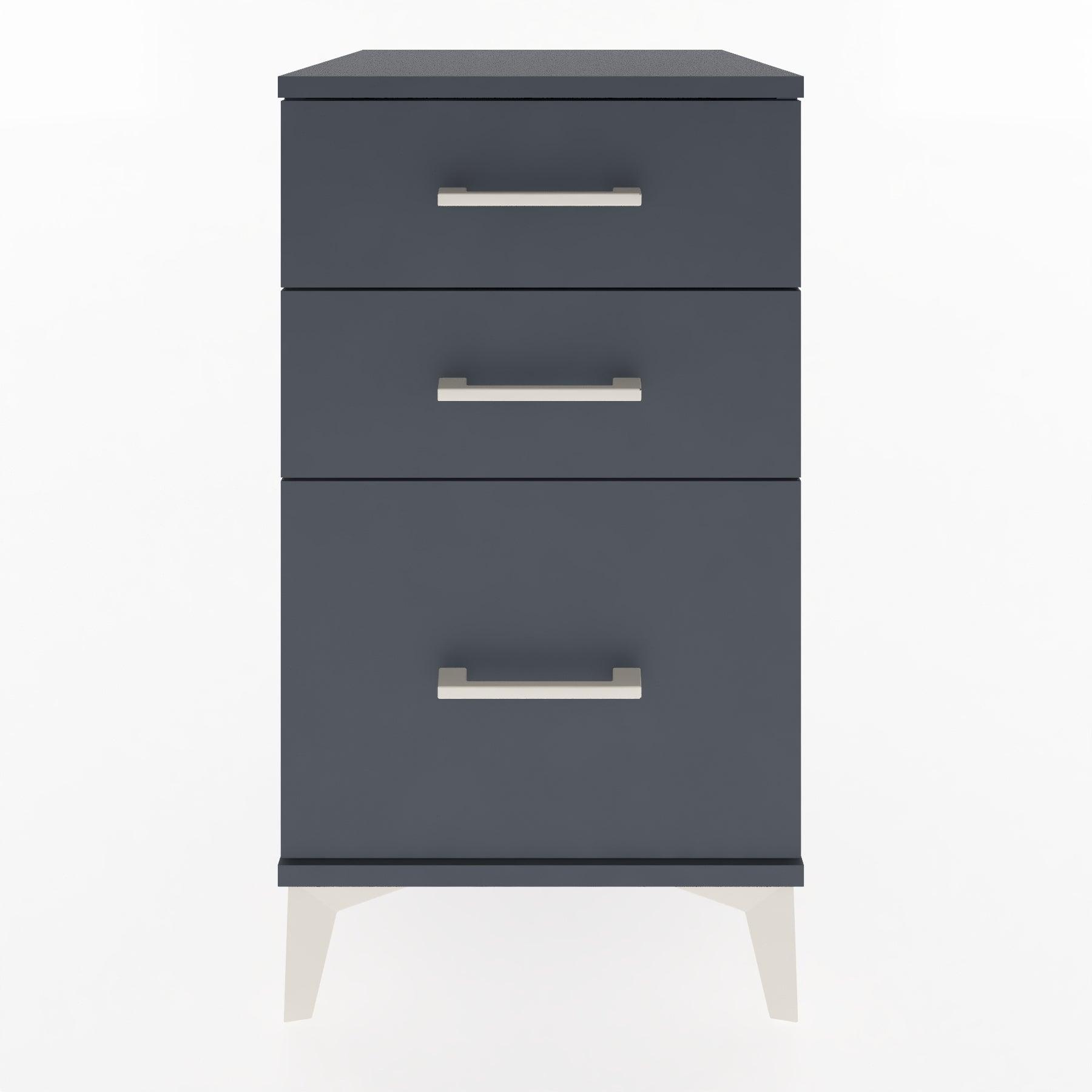 Woodntry Modular Nightstand Anthracite 44x44x68 cm Drawer C6-2