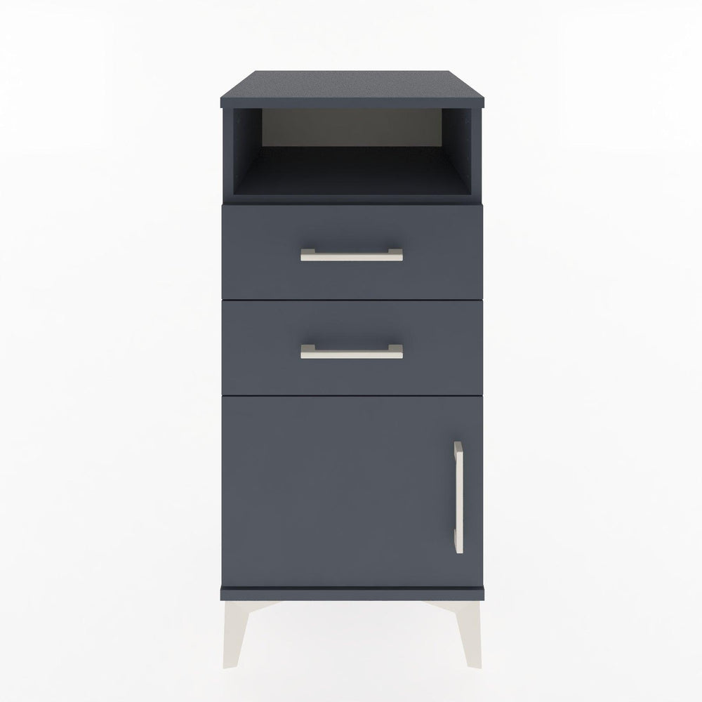 Woodntry Modular Nightstand Anthracite 44x44x84 cm Functional F50-2