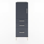 Woodntry Modular Cabinet Anthracite 44x30x122 cm with Doors and Drawers KC6-2