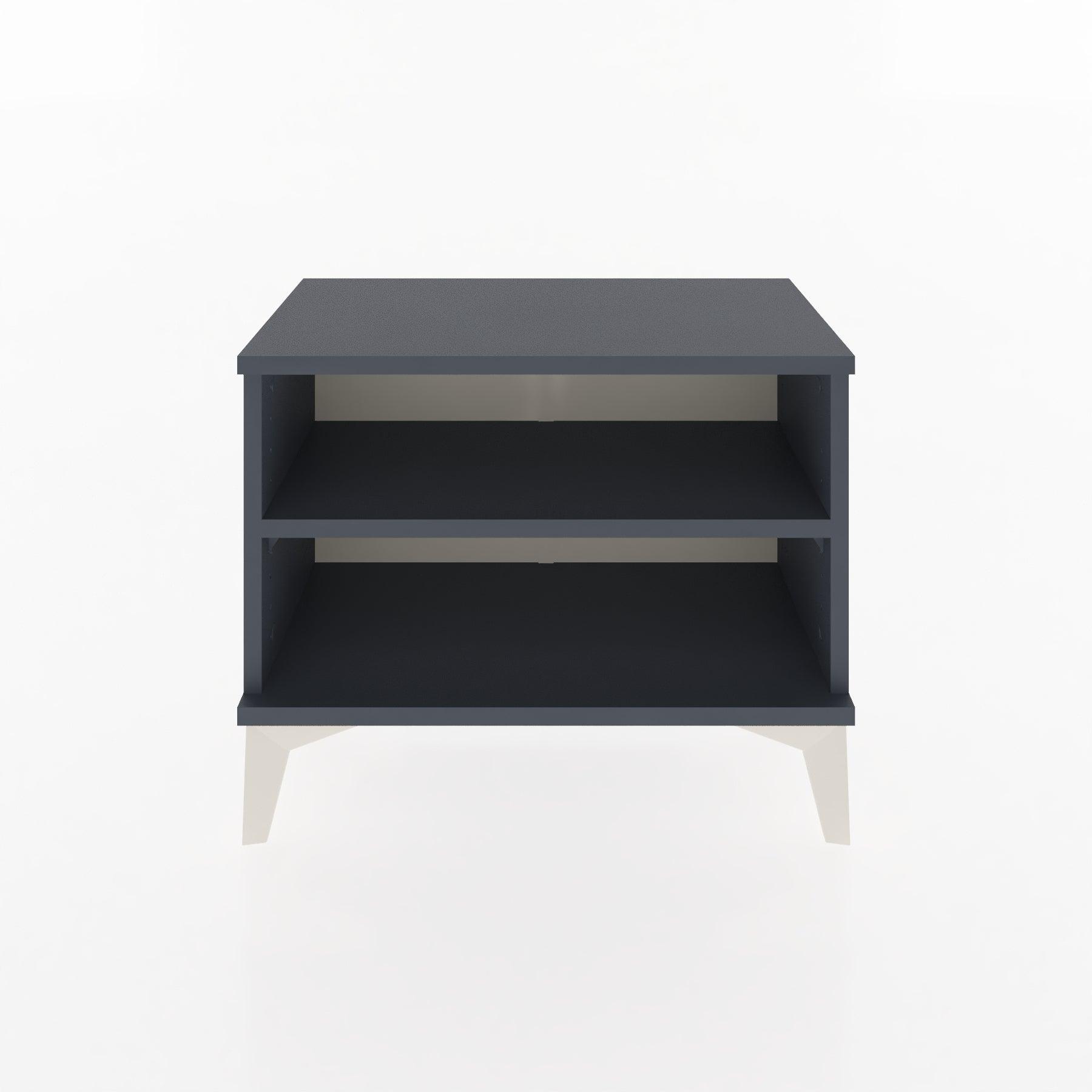 Woodntry Modular Nightstand Anthracite 60x30x36 cm with Shelf R6-2