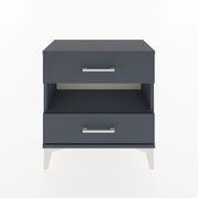 Woodntry Modular Nightstand Anthracite 60x30x52 cm with Drawers and Shelves CR6-2