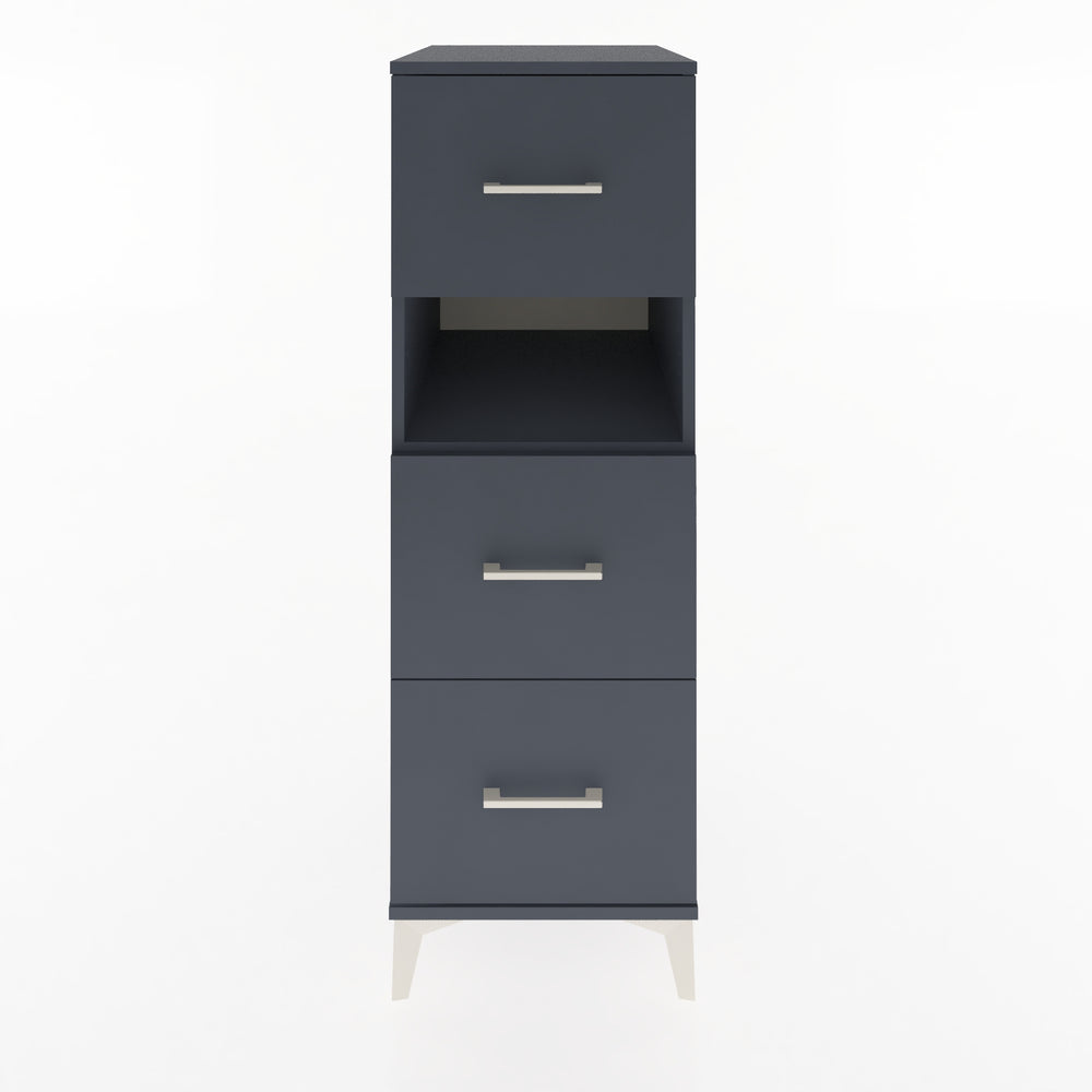 Woodntry Modular Cabinet Anthracite 44x59x122 cm with Drawers and Shelves CR106-2