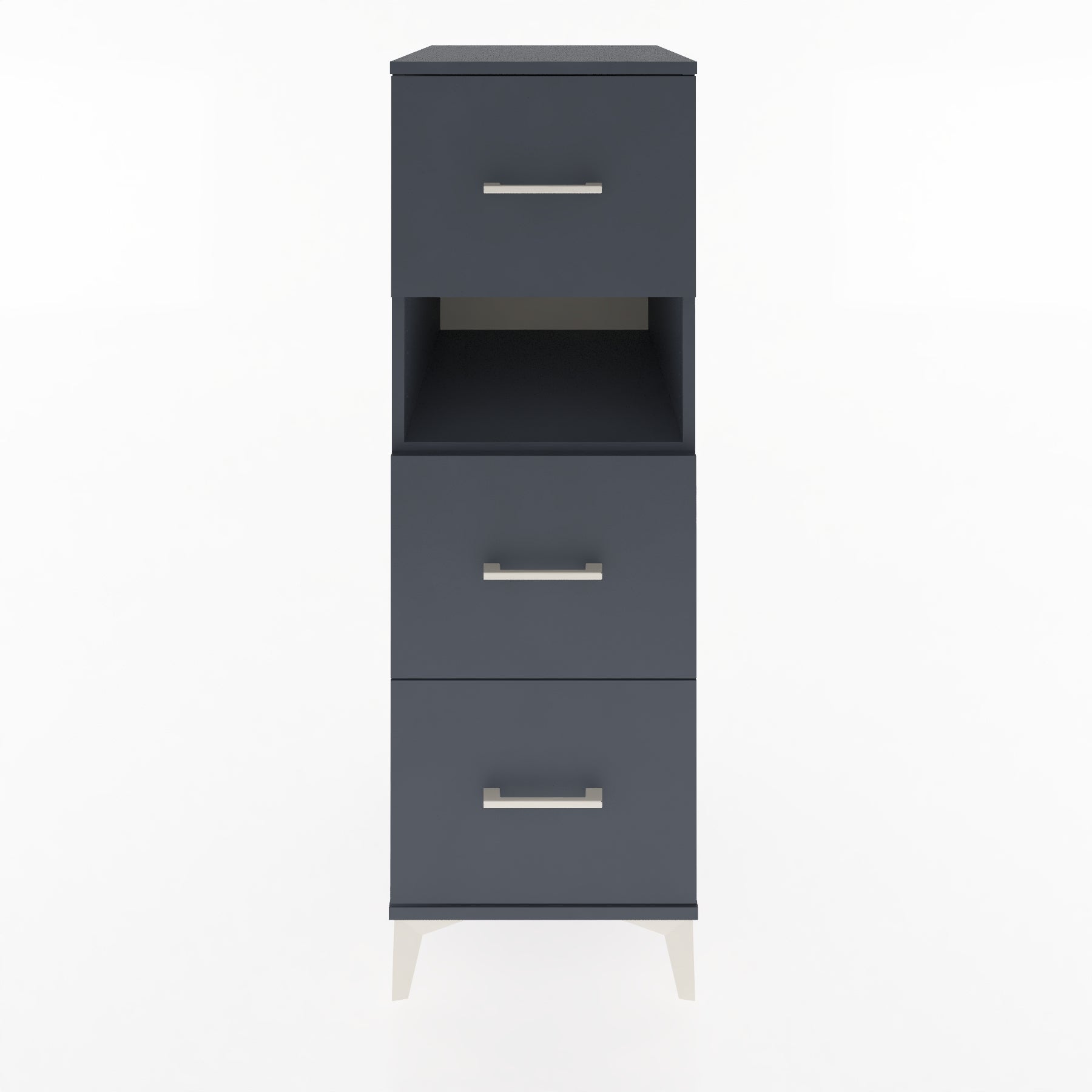 Woodntry Modular Cabinet Anthracite 44x59x122 cm with Drawers and Shelves CR106-2