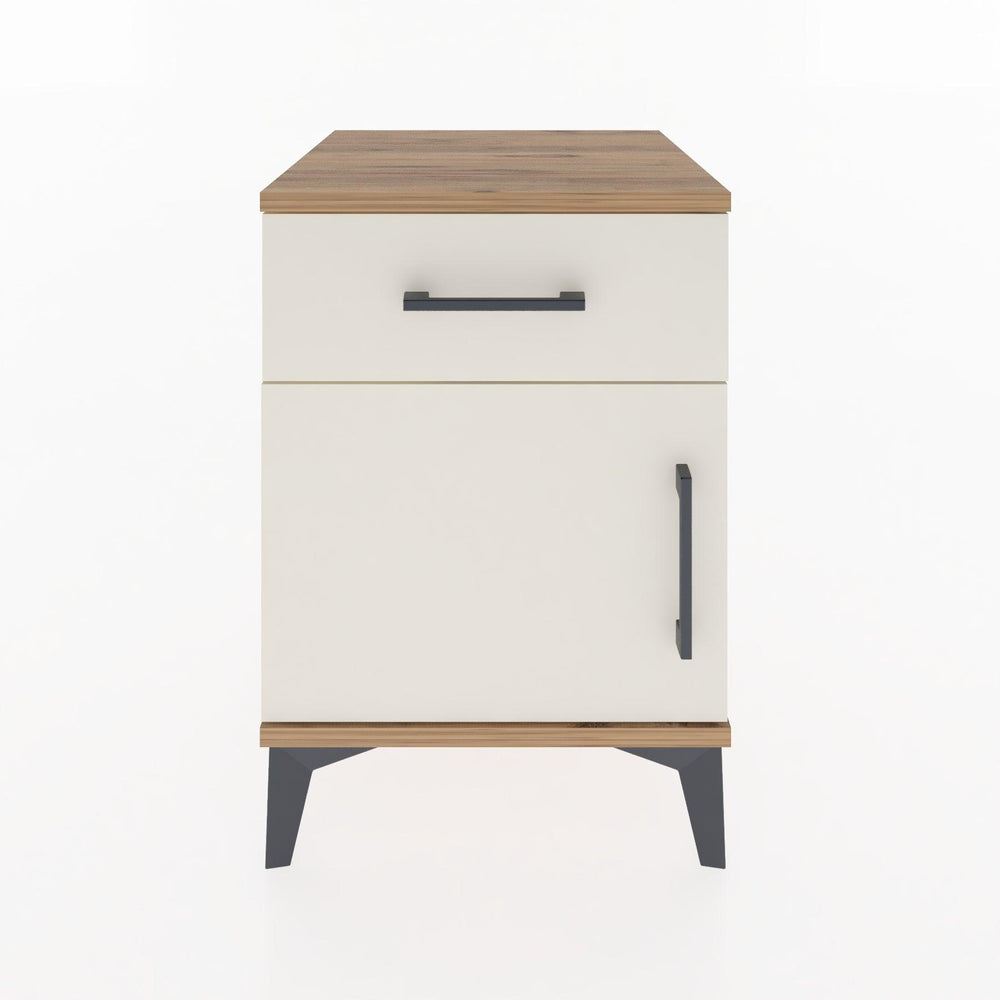 Woodntry Modular Nightstand Pine 44x44x52 cm with Cover and Drawer KC6-3