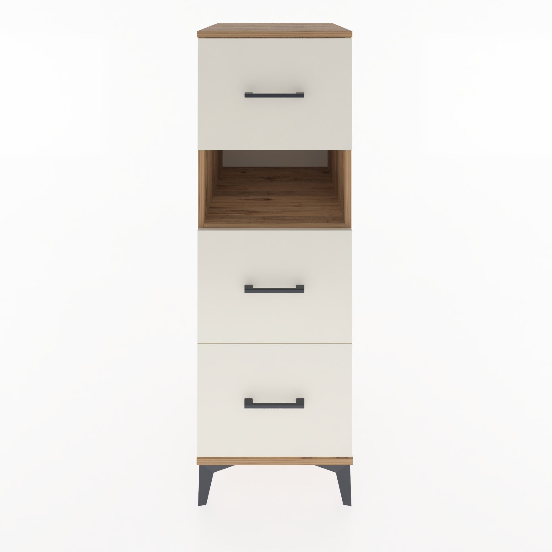 Woodntry Modular Cabinet Pine 44x59x122 cm with Drawers and Shelves CR106-3