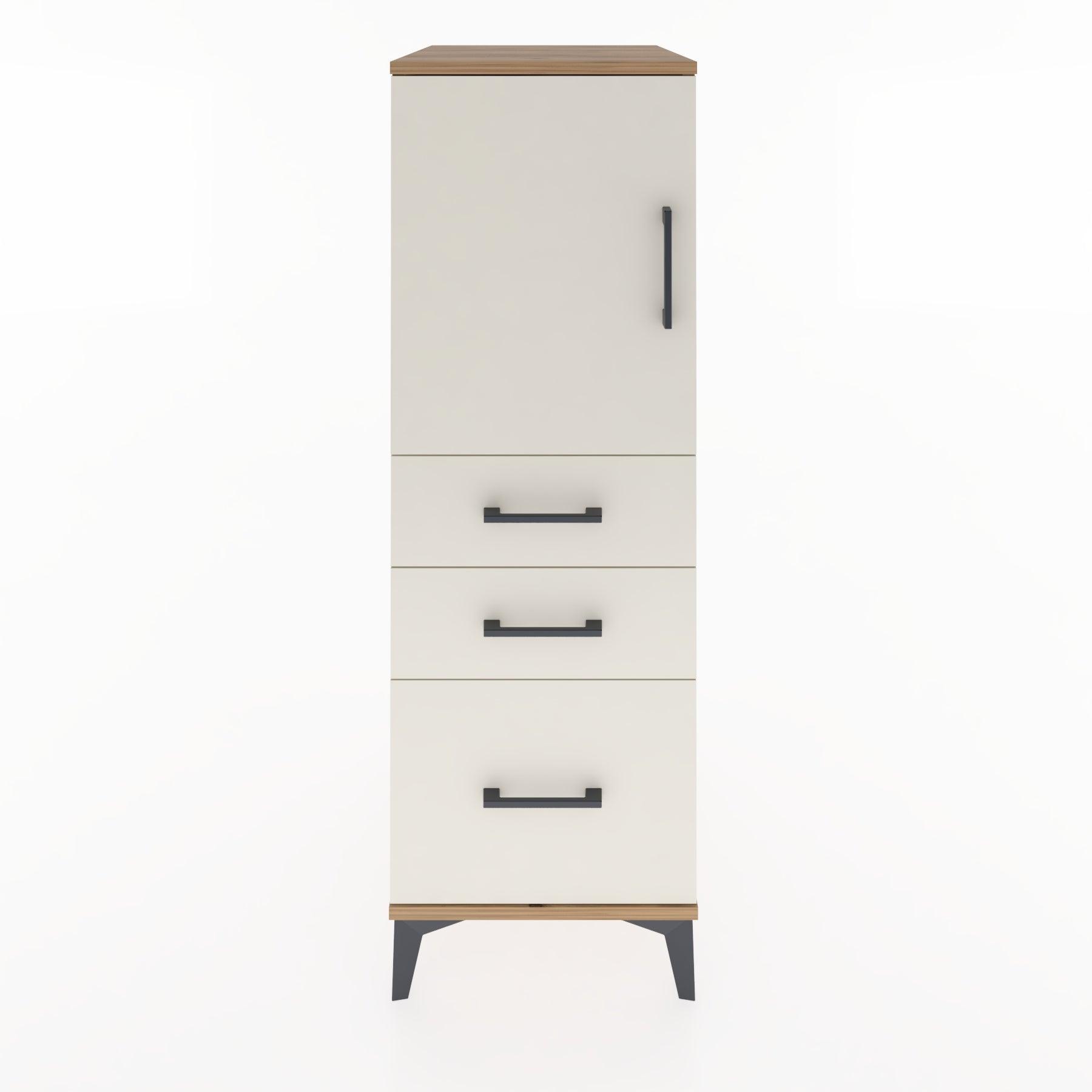 Woodntry Modular Cabinet Pine 44x30x122 cm with Doors and Drawers KC6-3