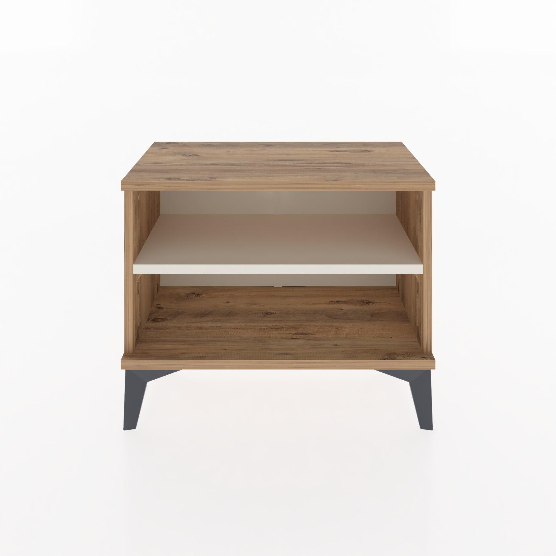 Woodntry Modular Nightstand Pine 60x30x36 cm with Shelf R6-3