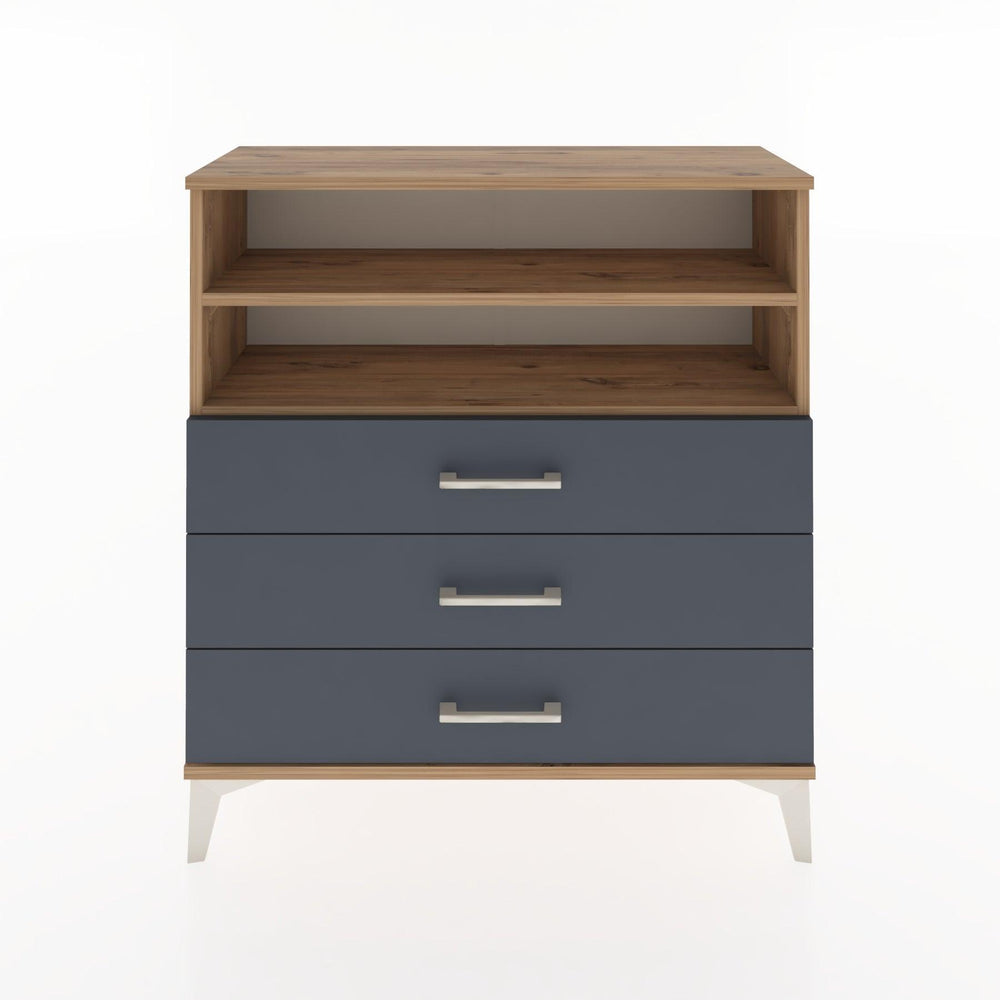 Woodntry Modüler Şifonyer Çam 88x30x84 cm Çekmeceli ve Raflı CR6-3