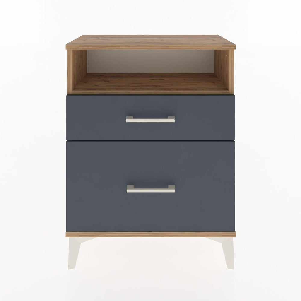 Woodntry Modüler Komodin Çam 60x30x68 cm Çekmeceli ve Raflı CR6-3