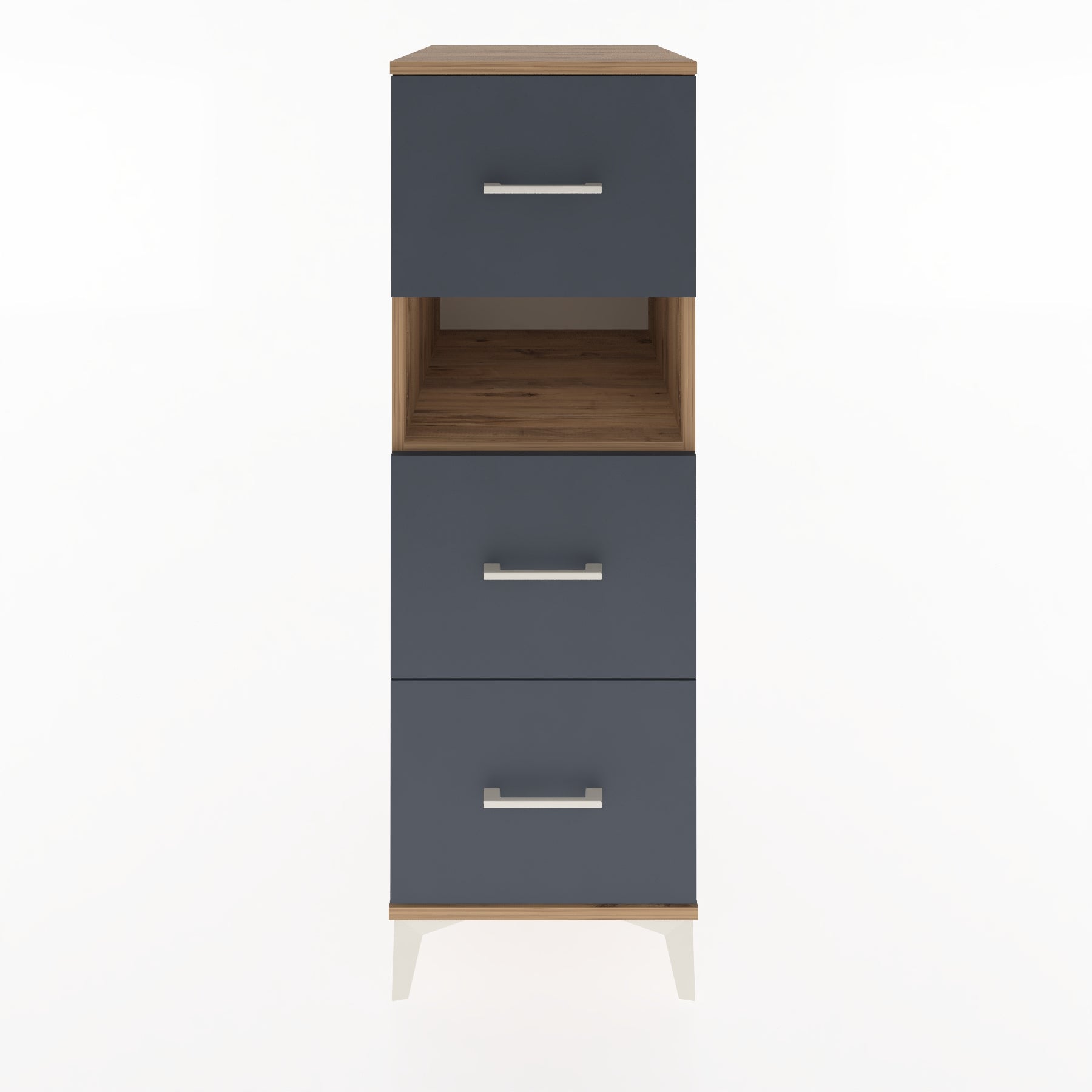Woodntry Modular Cabinet Pine 44x59x122 cm with Drawers and Shelves CR106-3
