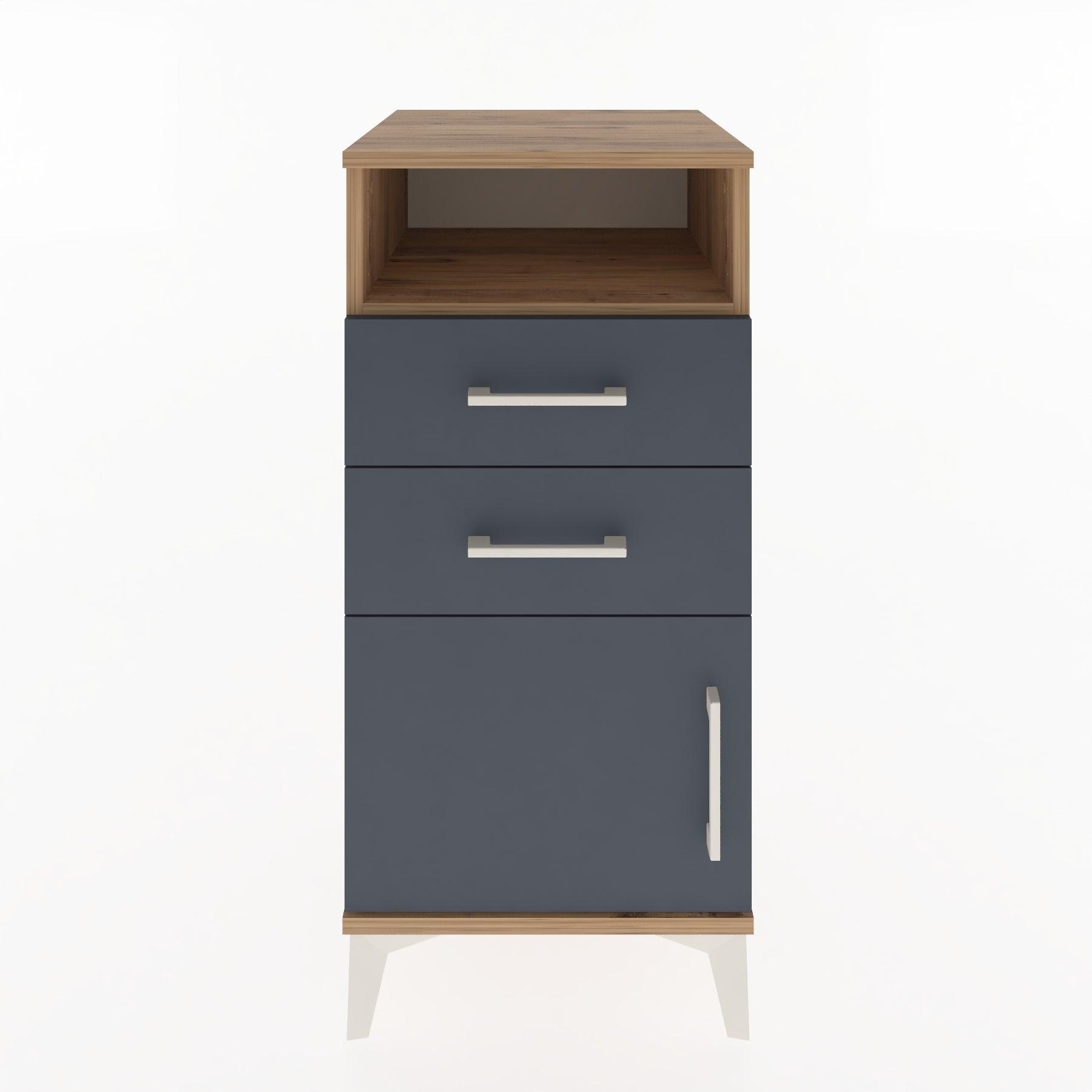 Woodntry Modular Nightstand Pine 44x44x84 cm Functional F50-3
