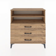 Woodntry Modular Dresser Pine 88x30x84 cm with Drawers and Shelves CR6-3