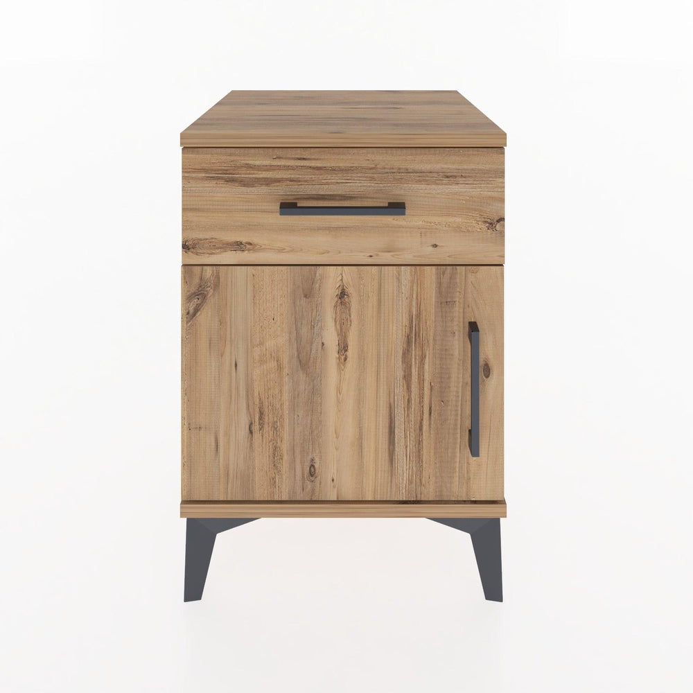 Woodntry Modular Nightstand Pine 44x44x52 cm with Cover and Drawer KC6-3