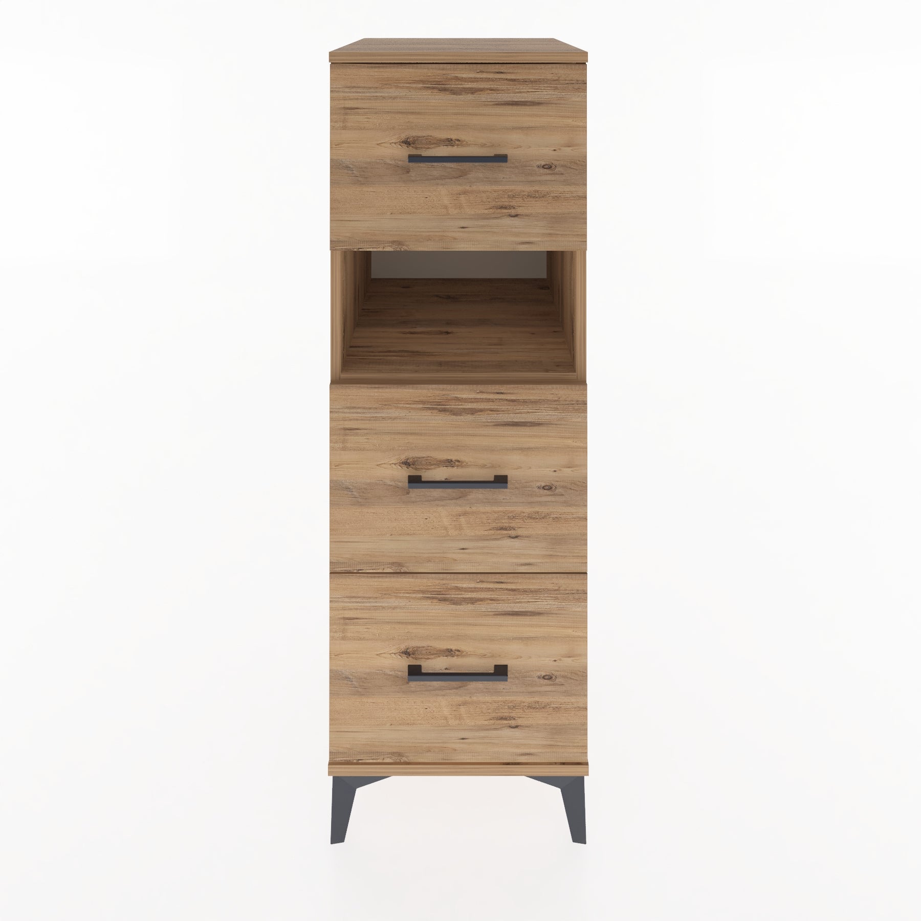 Woodntry Modular Cabinet Pine 44x59x122 cm with Drawers and Shelves CR106-3