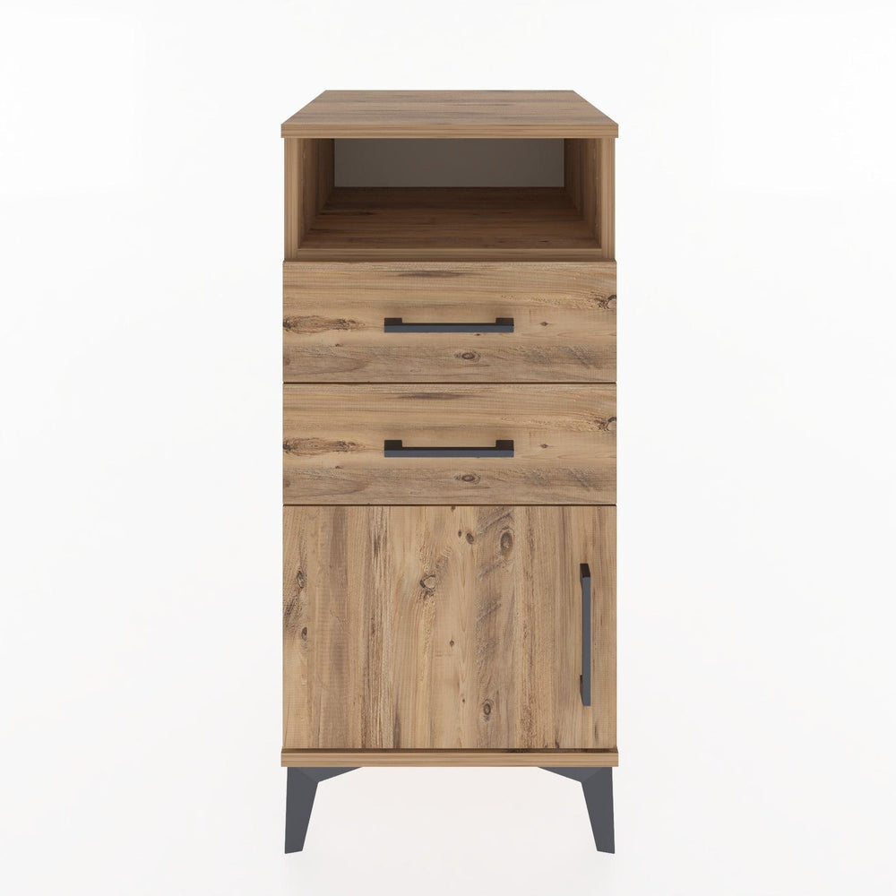 Woodntry Modular Nightstand Pine 44x44x84 cm Functional F50-3