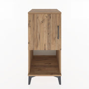 Woodntry Modular Nightstand Pine 44x44x84 cm with Cover and Shelf KR28-3
