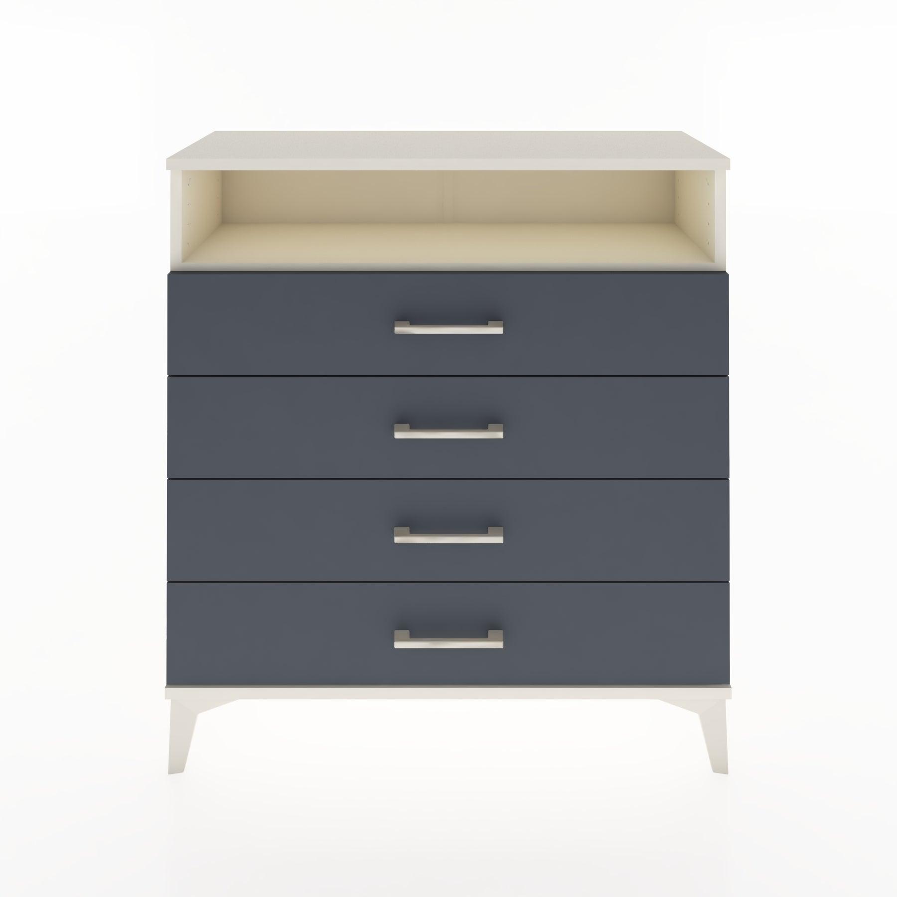 Woodntry Modular Dresser Moonstone 88x30x84 cm with Drawers and Shelves CR7-1