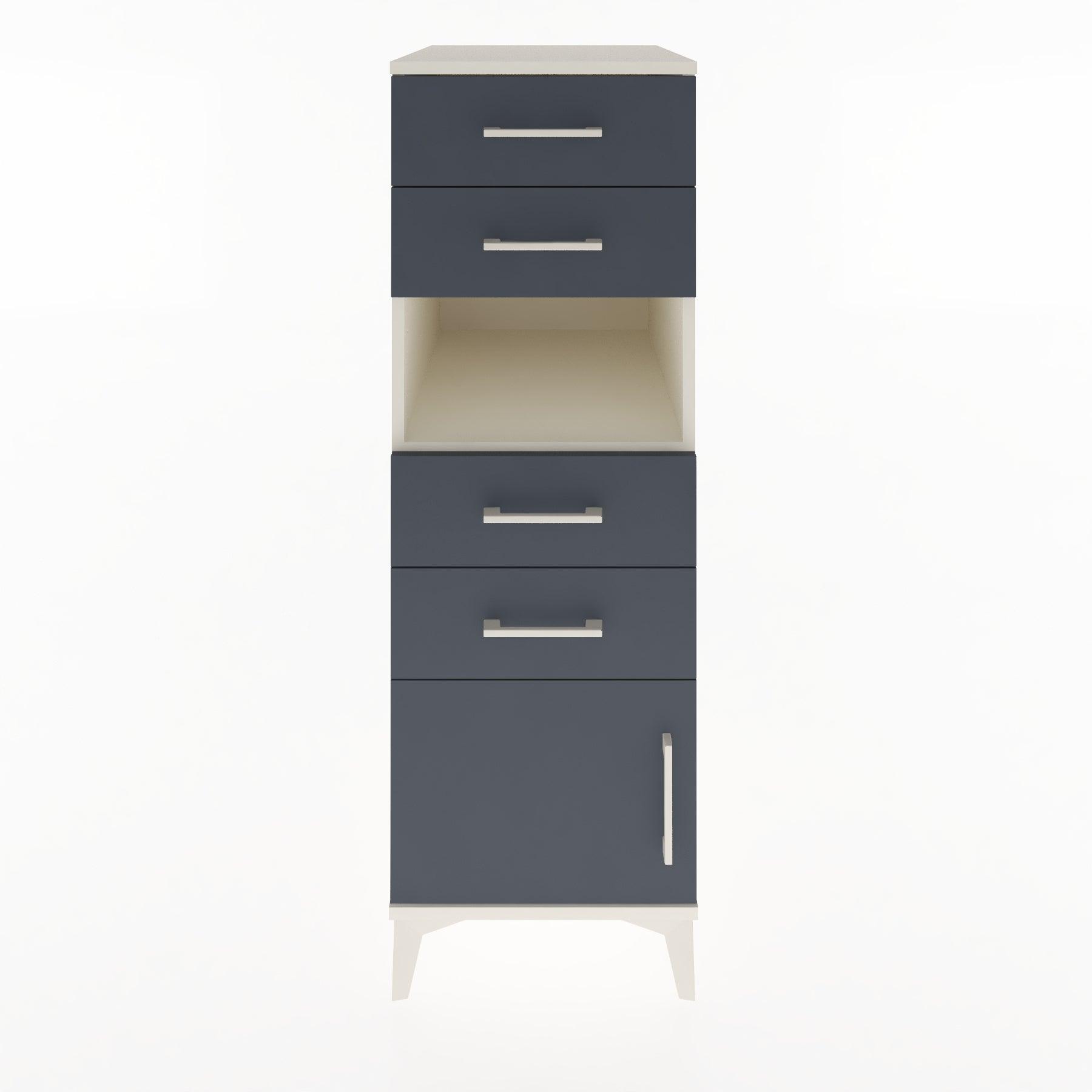 Woodntry Modular Cabinet Moonstone 44x30x122 cm Functional F7-1