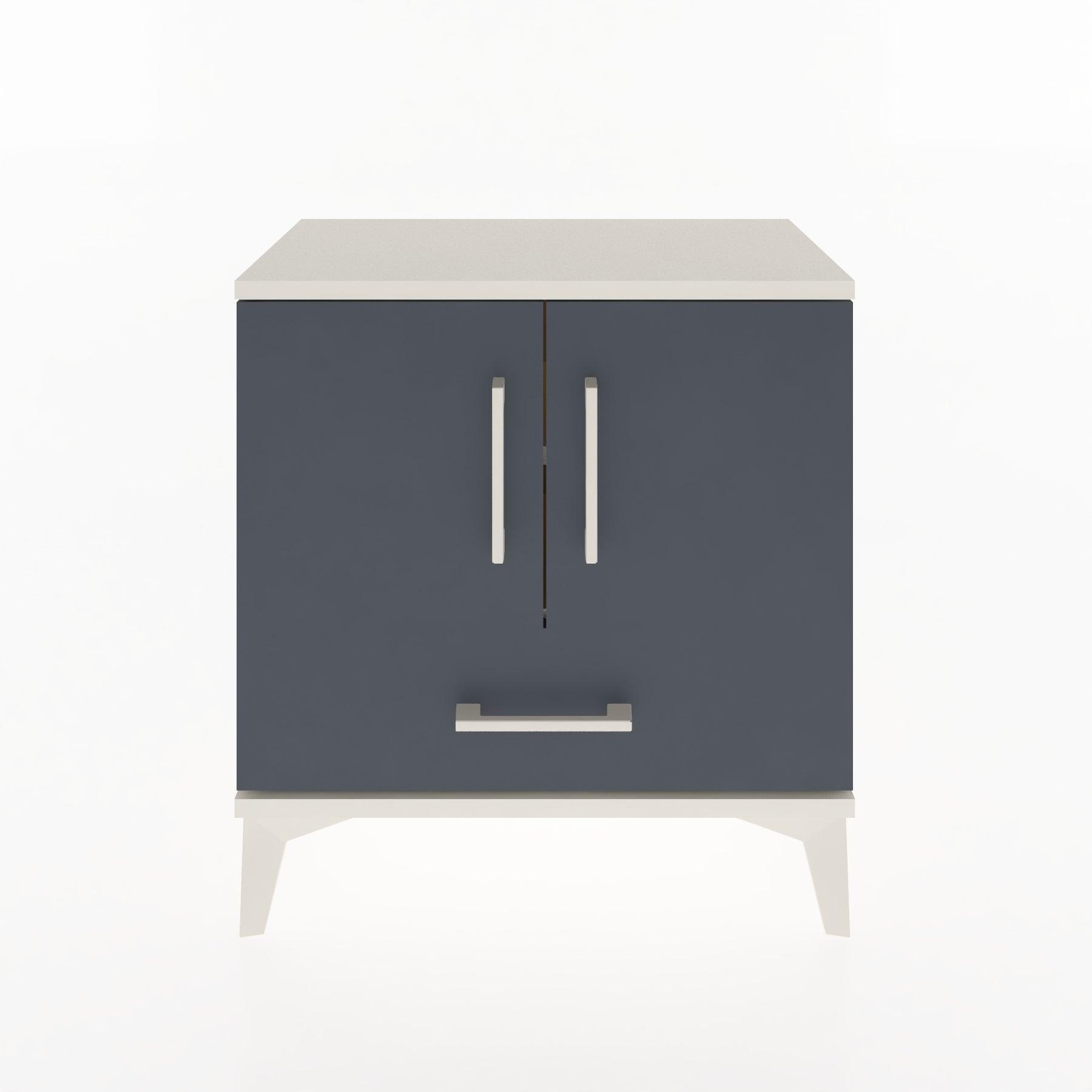 Woodntry Modular Nightstand Moonstone 60x30x52 cm with Cover and Drawer KC7-1