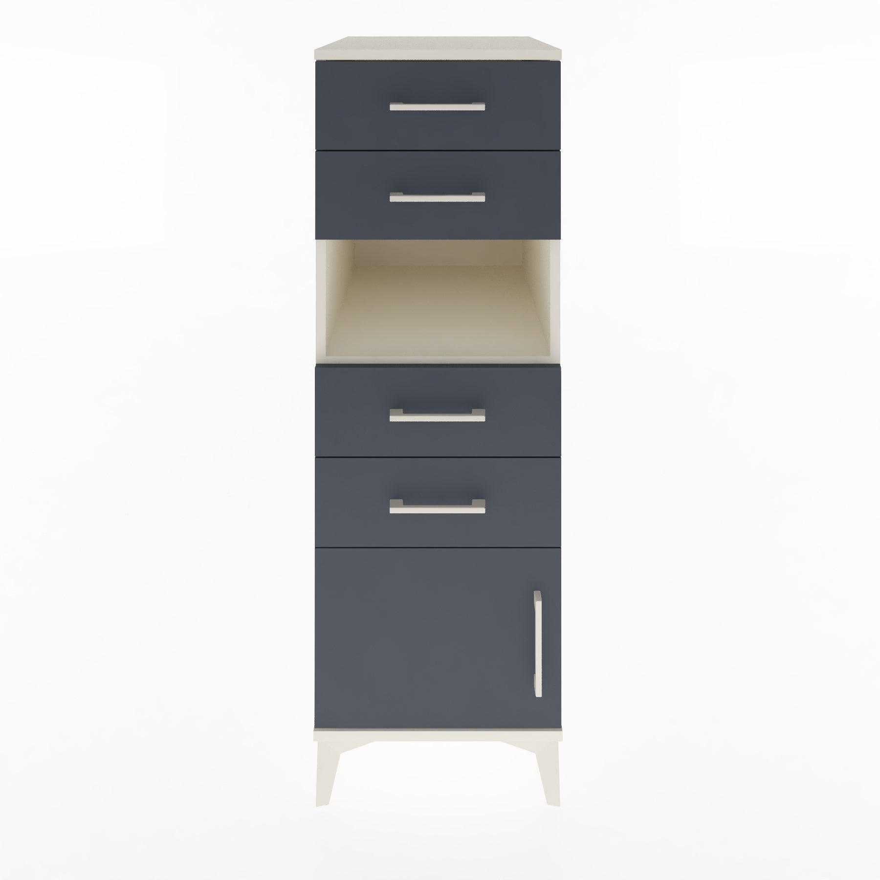 Woodntry Modular Cabinet Moonstone 44x59x122 cm Functional F57-1