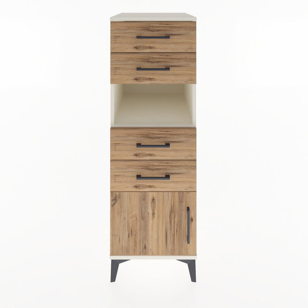 Woodntry Modular Cabinet Moonstone 44x30x122 cm Functional F7-1