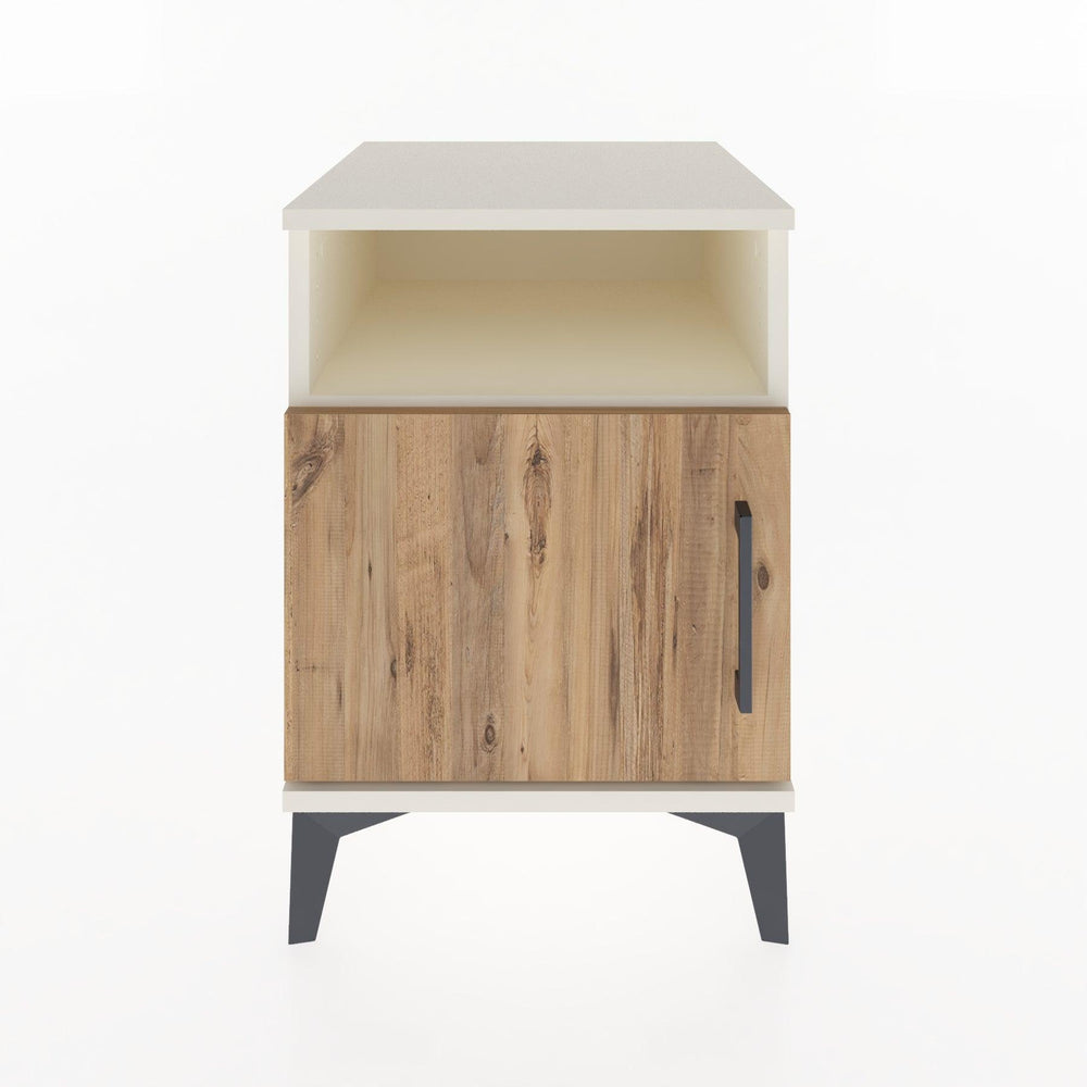 Woodntry Modular Nightstand Moonstone 44x44x52 cm with Cover and Shelf KR7-1